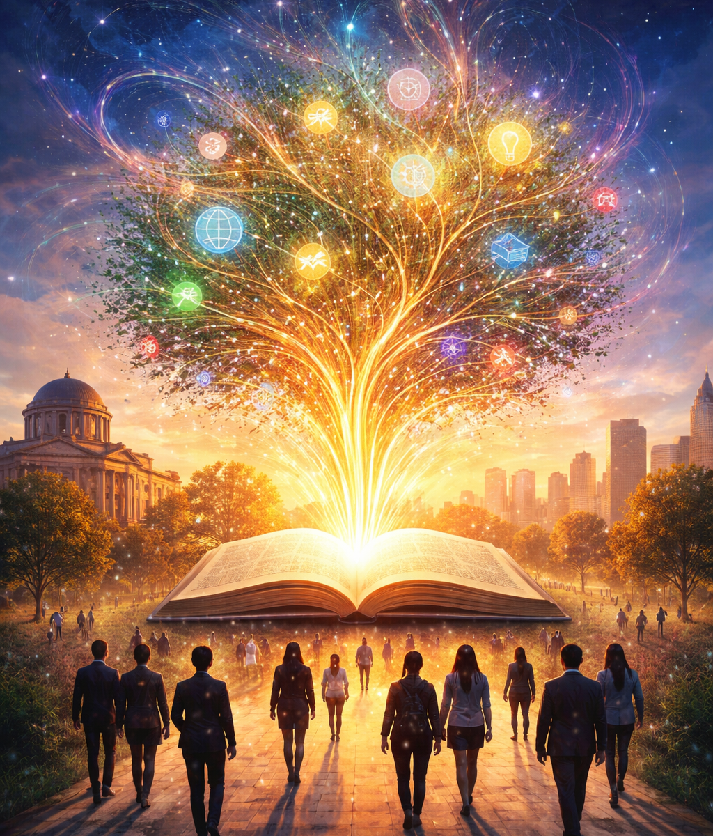 Image depicting the transformative power of higher education